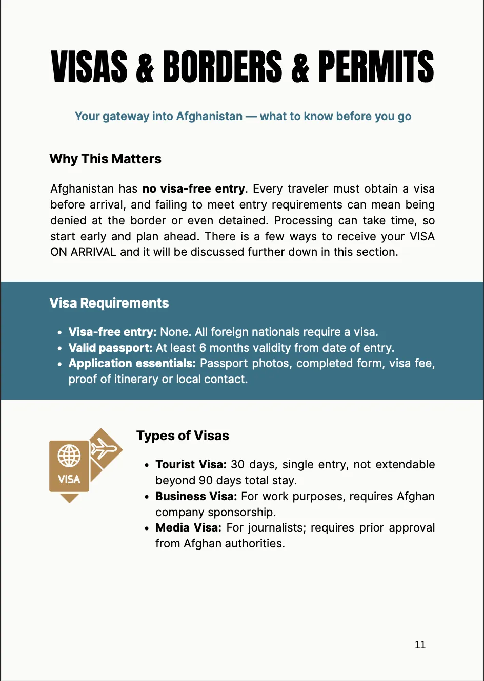 Afghanistan Guide preview page 4
