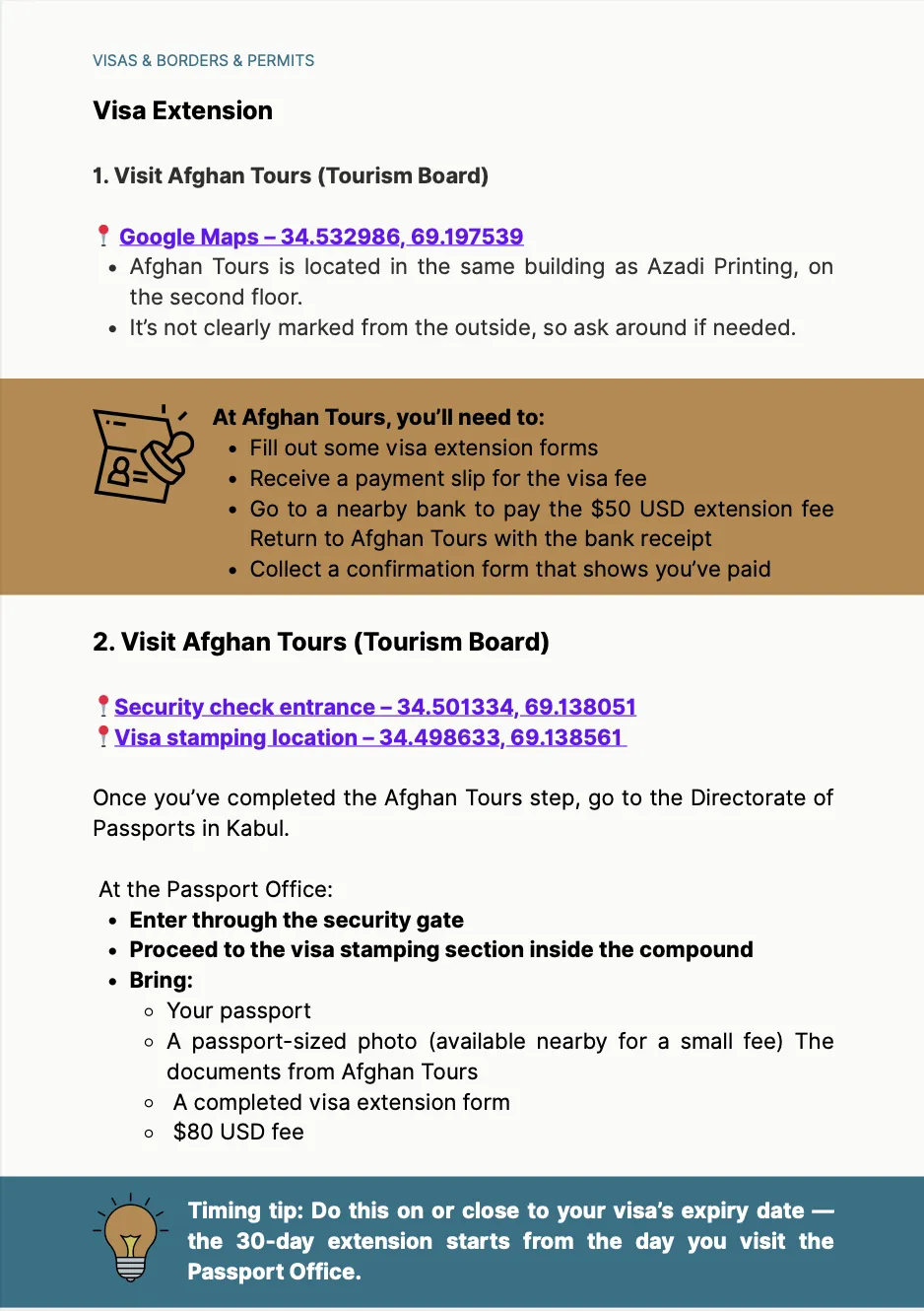 Afghanistan Guide preview page 5
